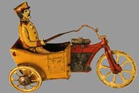 Motorcycle penny toy