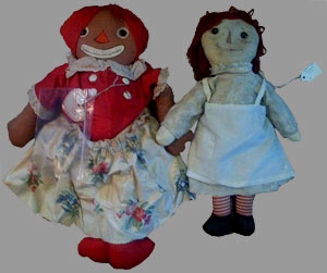 Belindy Doll and Raggedy Ann Doll