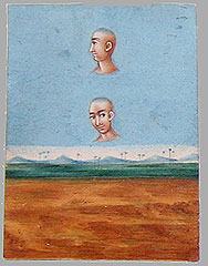 Indian painted heads