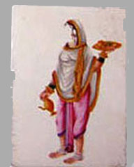 closeup of femal figure