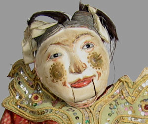 Japanese puppet doll face