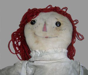 Raggedy Ann doll head