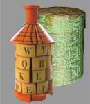 American alphabet tower puzzle