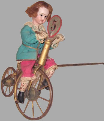 French Bicyclist from a gambling game
