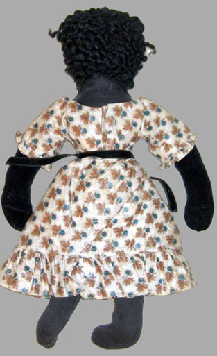Black Velvet Rag Doll Back