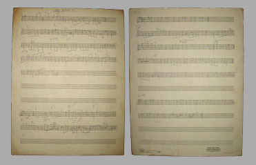 Manuscript of Coltrane's Jay Walkin