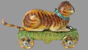 Penny Toy Cat on Wheels 