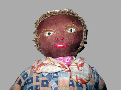 Face of Black Rag Doll
