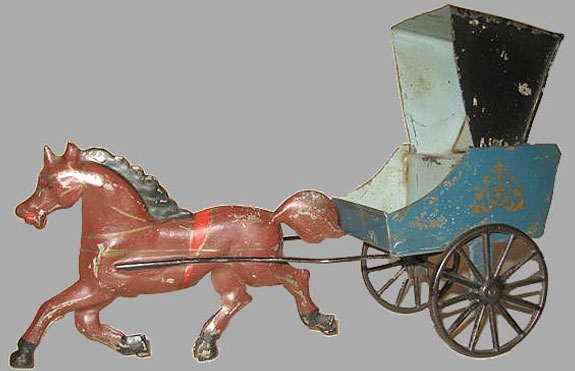 Horse and Buggy, American Tin Toy