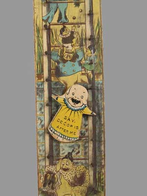 Yellow Kid on ladder
